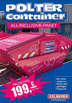 Kälberer Polter-Container für Polterabende